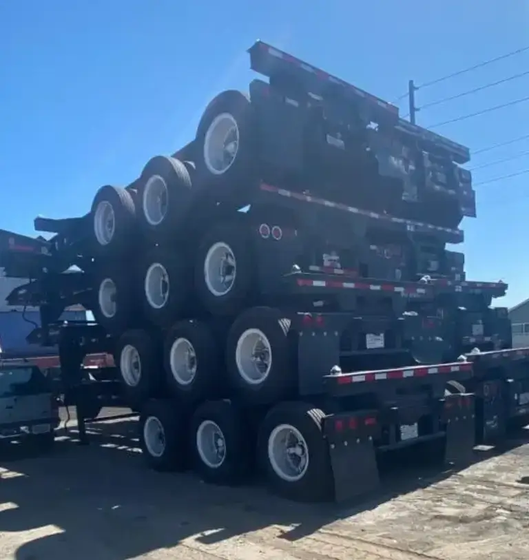 20 foot tri axle chassis trailers rear view 20 foot tri axle chassis trailers rear view