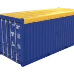20ft open top container front view 1