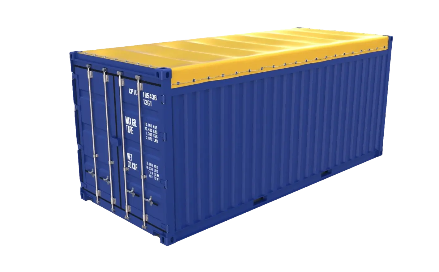 20ft open top container front view 1 20ft open top container front view 1