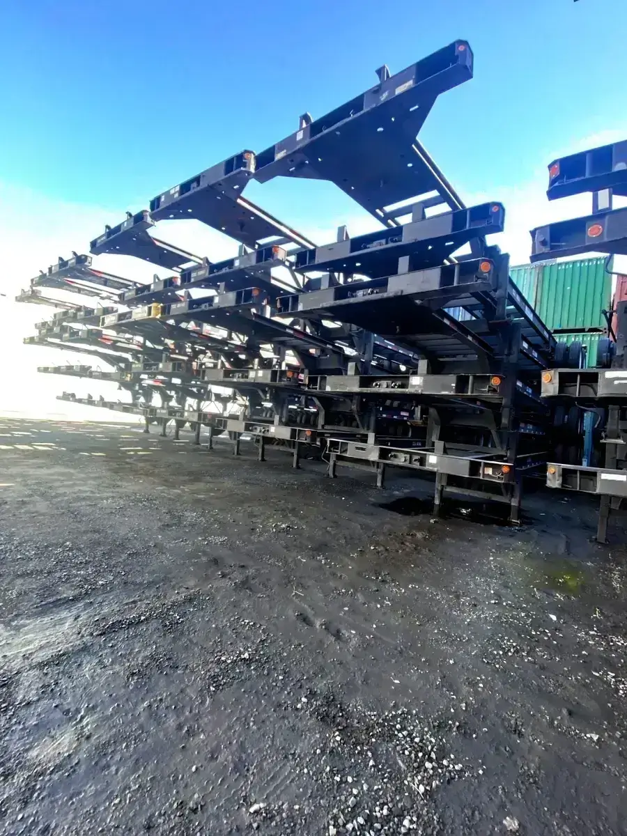 40ft gooseneck 2axle chassis side2 40ft gooseneck 2axle chassis side2