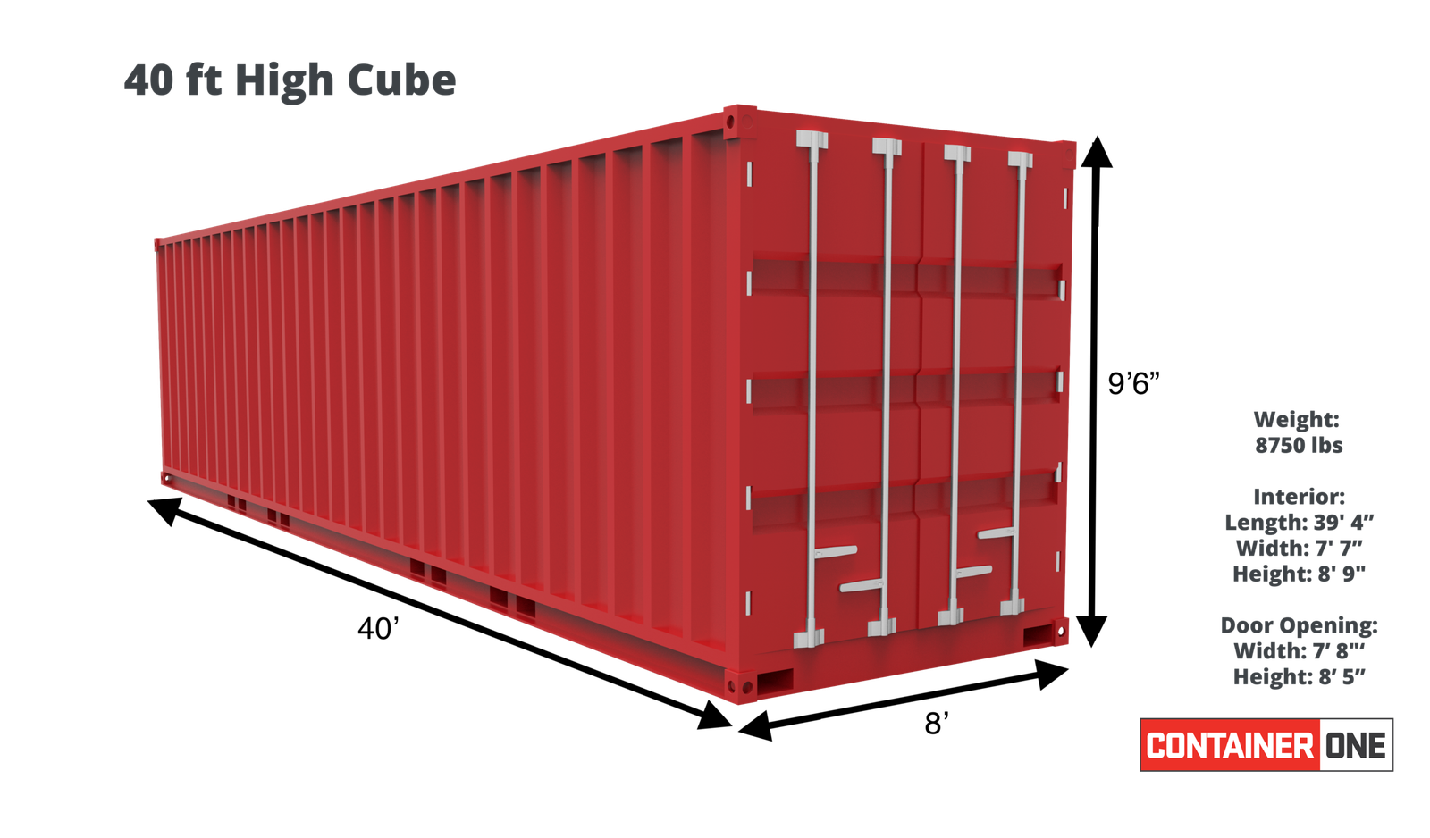 40ft high cube cargo worthy shipping container (40hccw) 40ft high cube cargo worthy shipping container (40hccw)