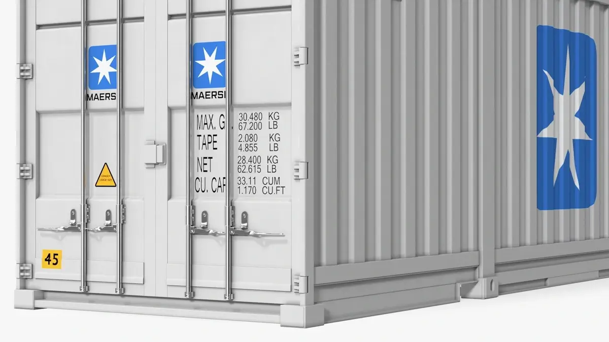 53 foot high cube container front view 53 foot high cube container front view