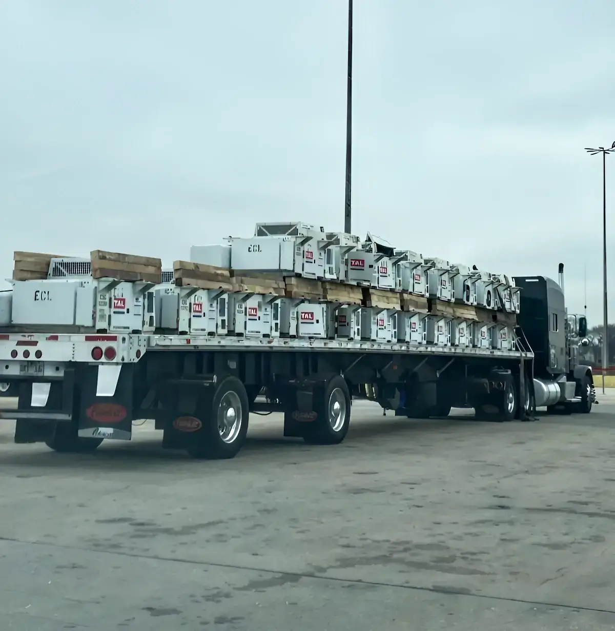 truck loaded with undermount chassis gensets truck loaded with undermount chassis gensets