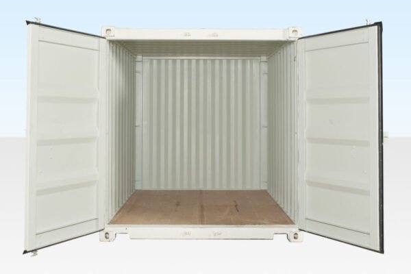 10ft x 8ft shipping container (one trip) – white 10ft x 8ft shipping container (one trip) – white