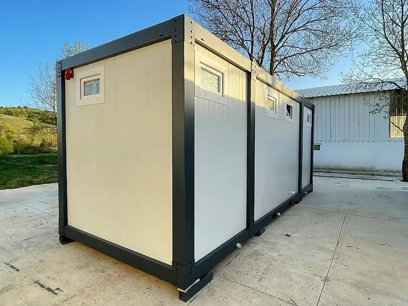 sanitary container, 6 units (shower + sink) | shower container 240 x 600, new sanitary container, 6 units (shower + sink) | shower container 240 x 600, new
