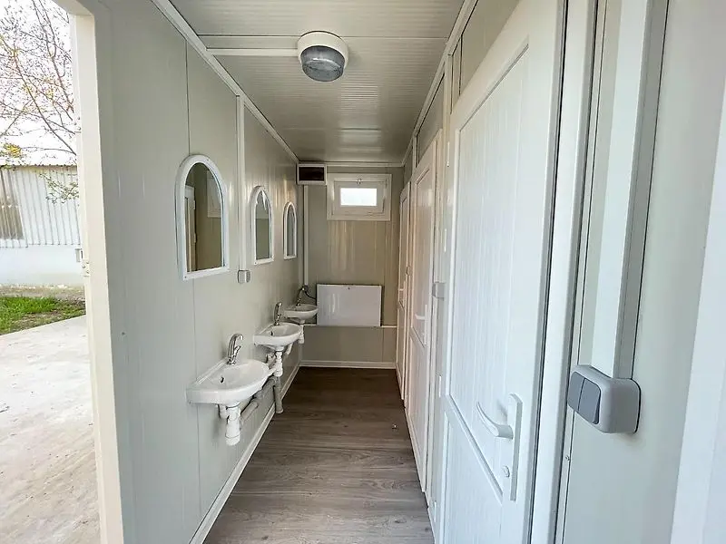 sanitary container, 6 units (shower + sink) | shower container 240 x 600, new sanitary container, 6 units (shower + sink) | shower container 240 x 600, new