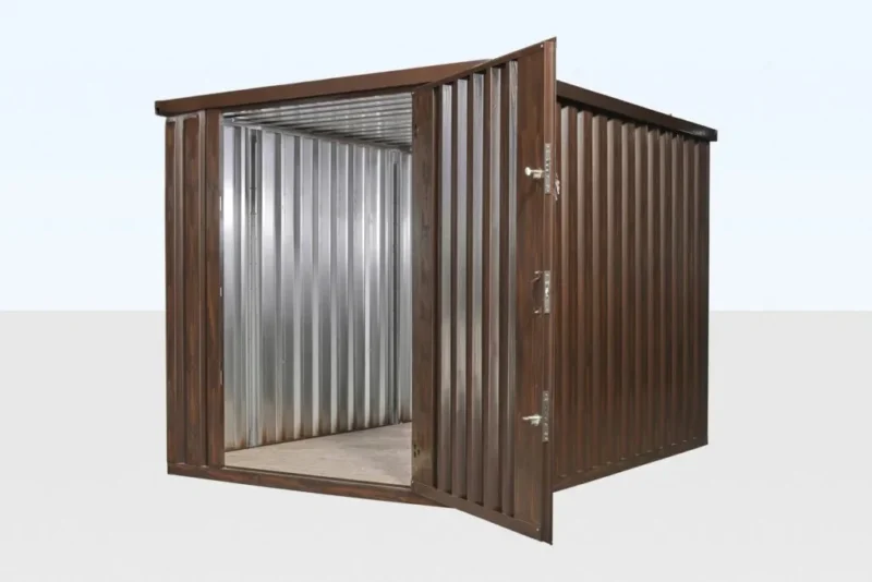 wood effect flat packed storage container 2m x 2.1m wood effect flat packed storage container 2m x 2.1m