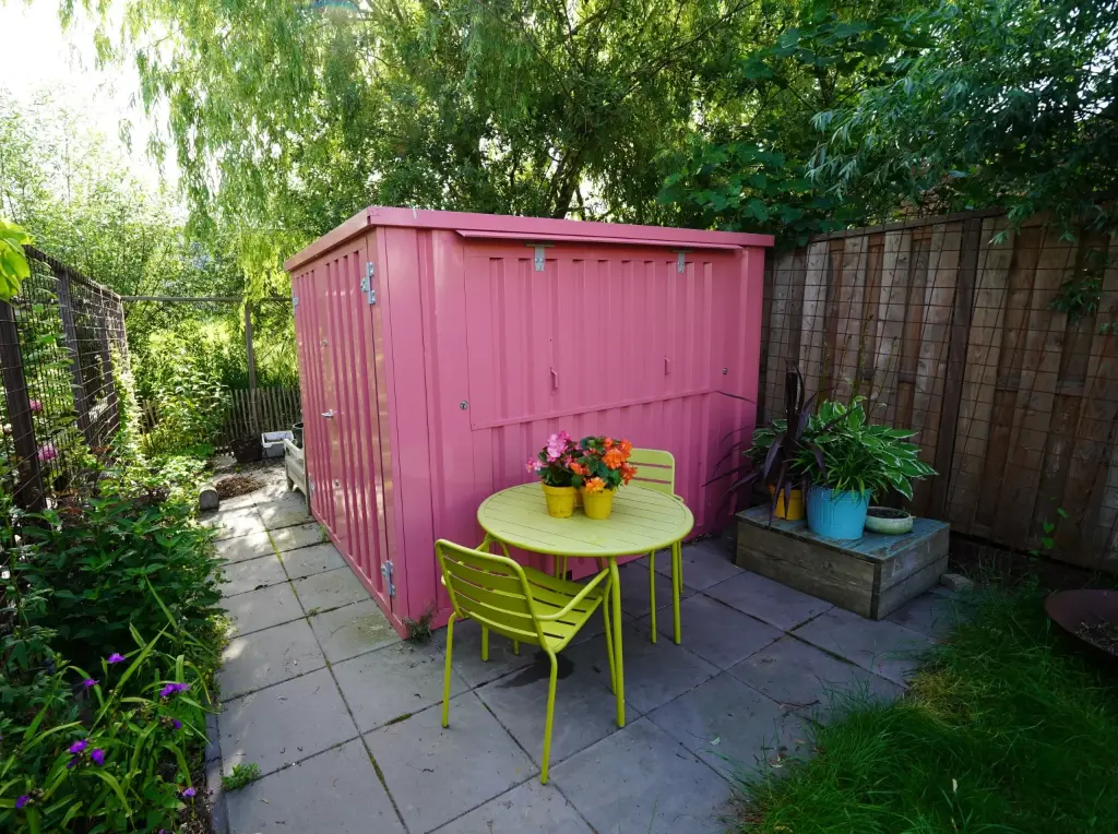 xl 3×2 m demountable bar container, pink ral 3015 xl 3×2 m demountable bar container, pink ral 3015