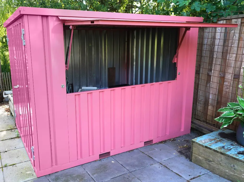 xl 3×2 m demountable bar container, pink ral 3015 xl 3×2 m demountable bar container, pink ral 3015