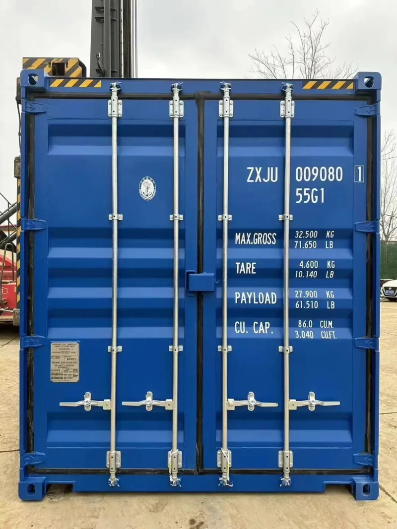 new 45‑ft high cube shipping container – bold blue finish new 45‑ft high cube shipping container – bold blue finish