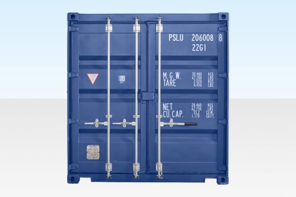 20ft shipping container (one trip) – blue 20ft shipping container (one trip) – blue