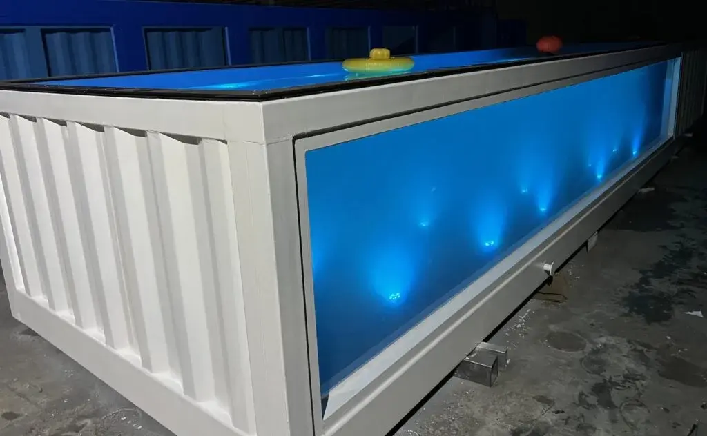 factory prefabricated 40 foot shipping container with pool and acrylic window for outdoor spa factory prefabricated 40 foot shipping container with pool and acrylic window for outdoor spa