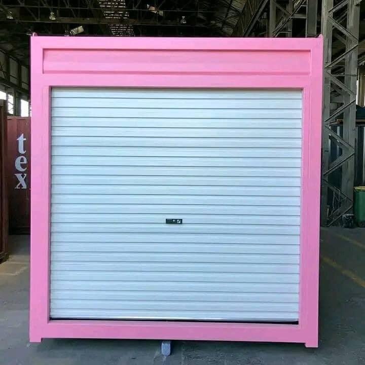 10 ft pink container with roll‑up door 10 ft pink container with roll‑up door