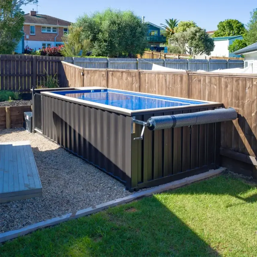 40 foot outdoor shipping container pool, mobile prefabricated modified container pool 40 foot outdoor shipping container pool, mobile prefabricated modified container pool