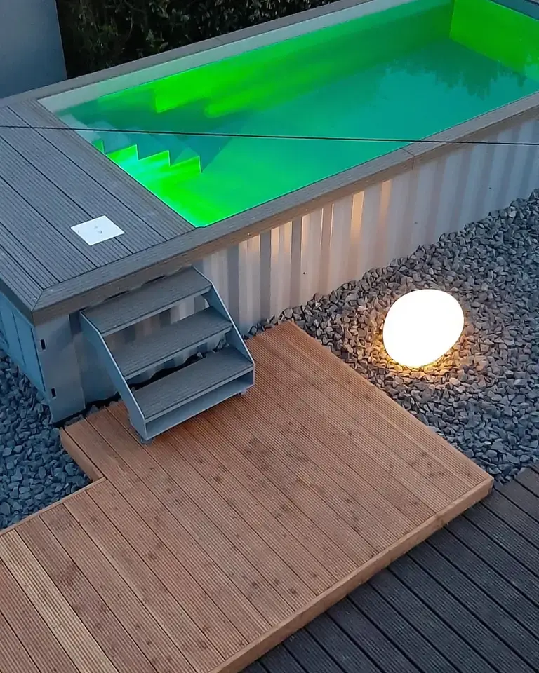 20 foot prefabricated outdoor swimming pool made from a shipping container 20 foot prefabricated outdoor swimming pool made from a shipping container