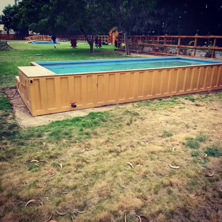 20 foot prefabricated outdoor swimming pool made from a shipping container 20 foot prefabricated outdoor swimming pool made from a shipping container
