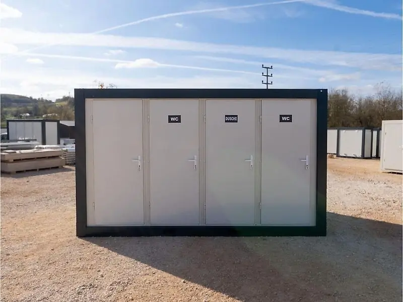 sanitary container, 8 x (toilet + sink) 220×400 sanitary container, 8 x (toilet + sink) 220×400