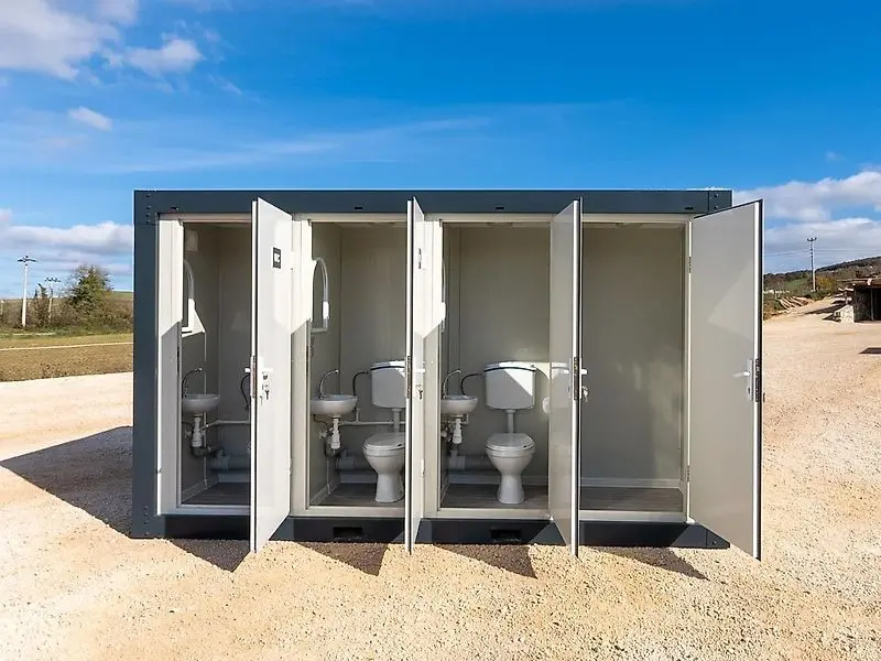 sanitary container, 8 x (toilet + sink) 220×400 sanitary container, 8 x (toilet + sink) 220×400