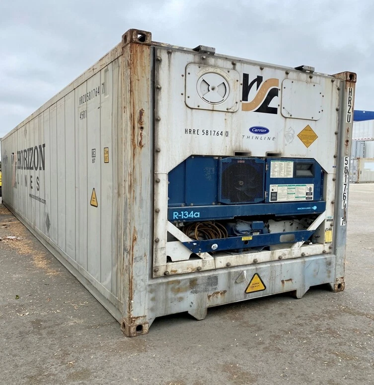 40ft hc reefer container–wind & water tight, non working for sale 40ft hc reefer container–wind & water tight, non working for sale