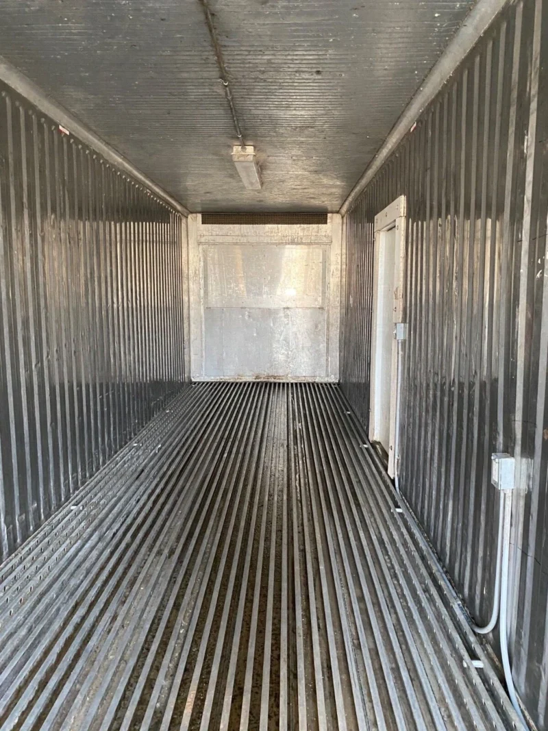 used 40ft refrigerated shipping container – with custom side door access used 40ft refrigerated shipping container – with custom side door access