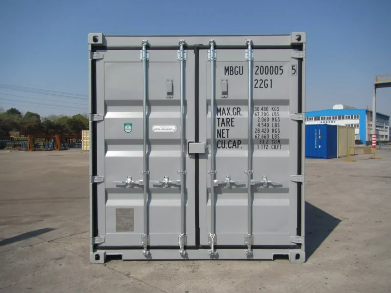 grey new build 20ft shipping container grey new build 20ft shipping container