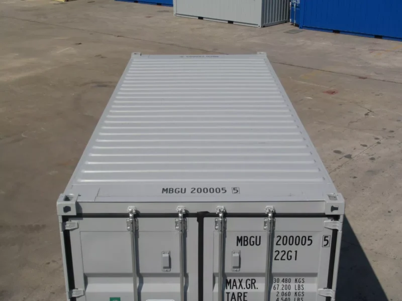 grey new build 20ft shipping container grey new build 20ft shipping container