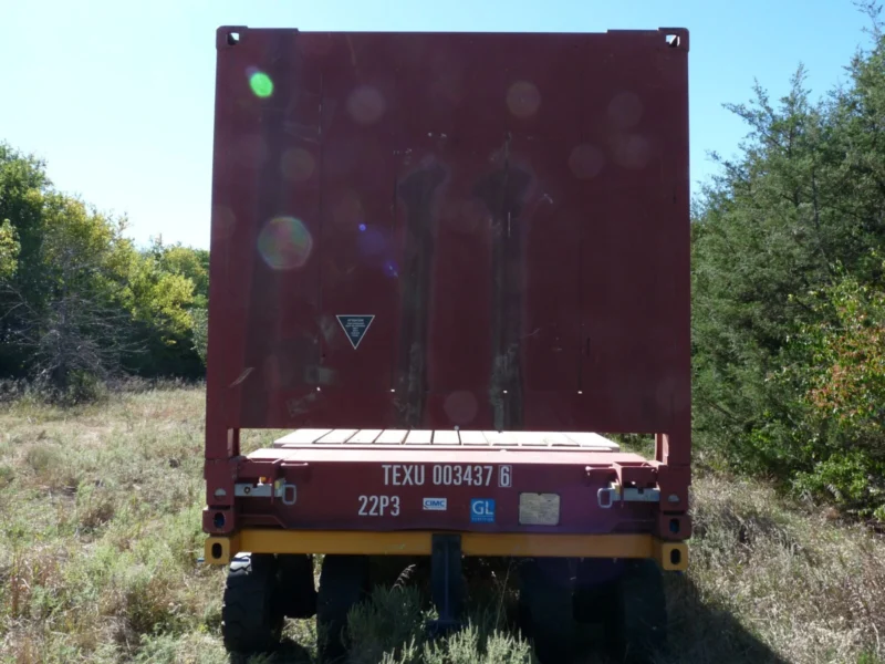 20′ flat rack shipping container – one trip, for equipment, oversize items 20′ flat rack shipping container – one trip, for equipment, oversize items