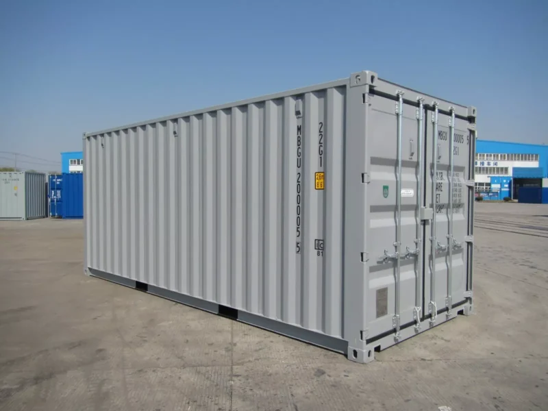 grey new build 20ft shipping container grey new build 20ft shipping container